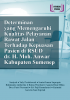 Cover for DETERMINAN YANG MEMENGARUHI  KUALITAS PELAYANAN RAWAT JALAN  TERHADAP KEPUASAN PASIEN DI RSUD DR. H. MOH. ANWAR KABUPATEN SUMENEP